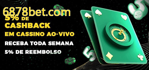 Promoções do cassino ao Vivo 6878bet.com